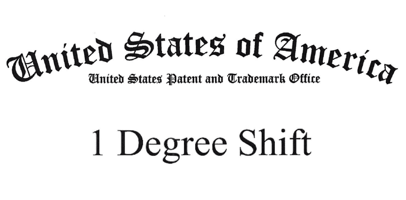 A picture of the united states patent and trademark office 's degree shift.